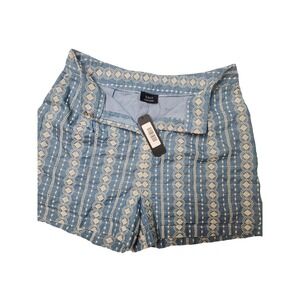 VICI Embroidered Denim Shorts‎ Extra Large Blue Women's High Rise